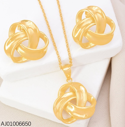 [AJ01006650] SET NUDO TRIANGULO FRANJAS ANCHAS