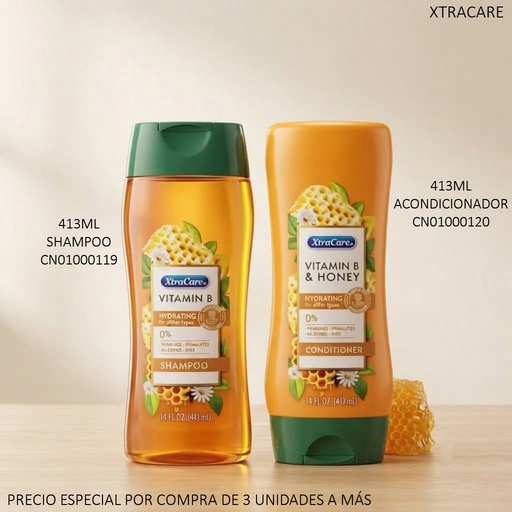 [CN01000120] ACONDICIONADOR XTRACARE VITAMIN B & HONEY 413ML