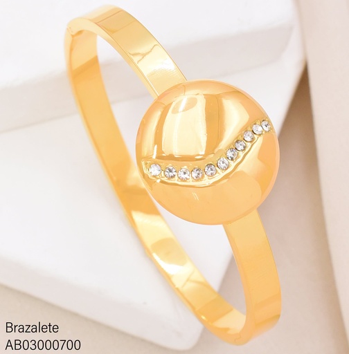 [AB03000700] BRAZALETE RD C/LINEA CURVA ZIRCONIAS