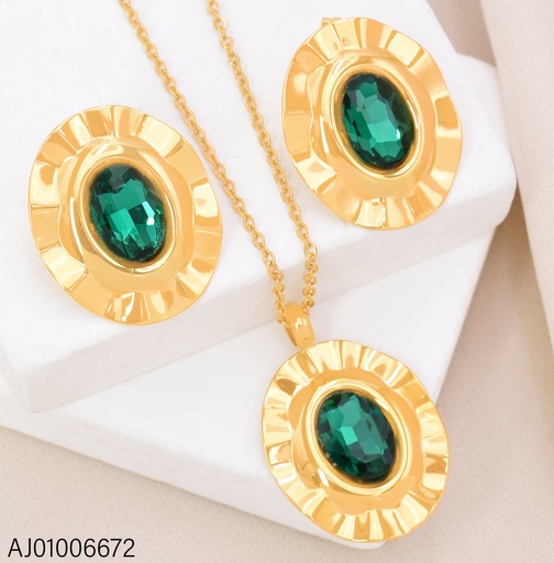 [AJ01006672] SET OV PIEDRA VERDE ACUA