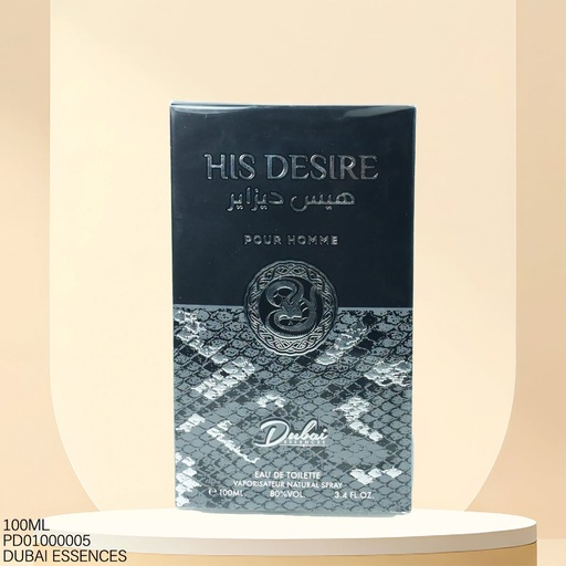 [PD01000005] PERFUME DUBAI ESSENCES HIS DESIREE H 100ML DB92415