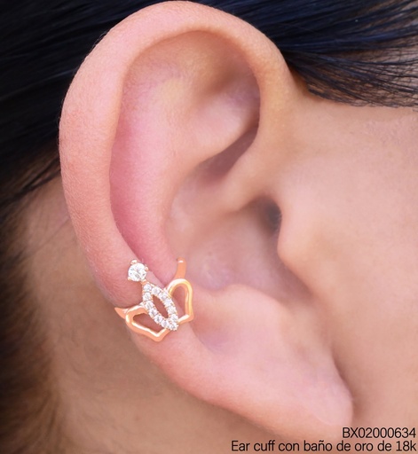 [BX02000634] EAR CUFF CORONA ZIRCONIA CRISTAL (X.JL) XUPING