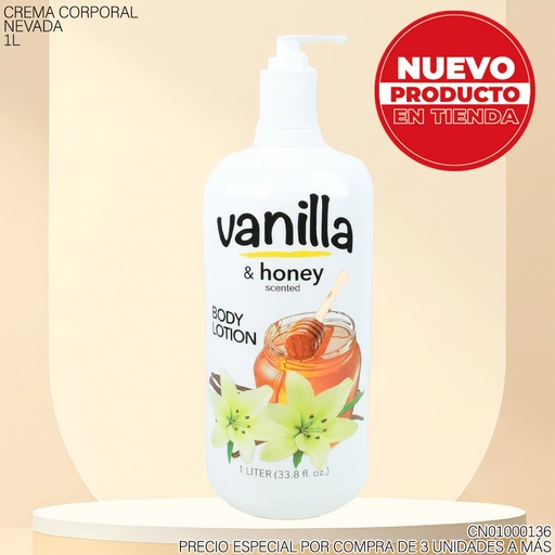 [CN01000136] CREMA CORP.VANILLA & HONEY 1LT.3403
