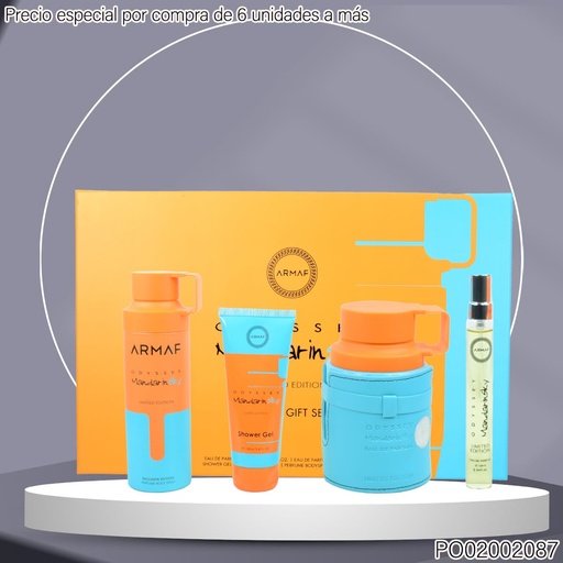 [PO02002087] ESTUCHE 4PCS PERFUMES ODYSSEY MANDARIN SKY 100/10/100/200 ARMAF