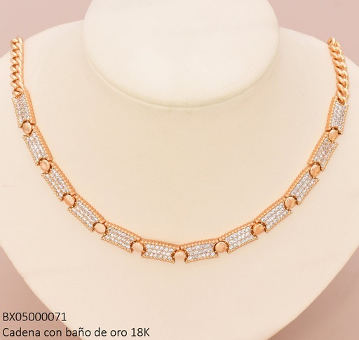 [BX05000071] CADENA RECT.ZIRCONIAS USYX-1765N (X.JL) XUPING