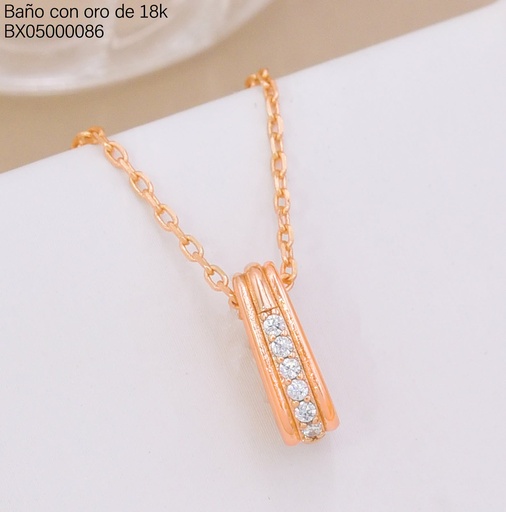 [BX05000086] CADENA TRAD.CROQUI OV.C/ZIRC. X1530-4 (X.JL) XUPING