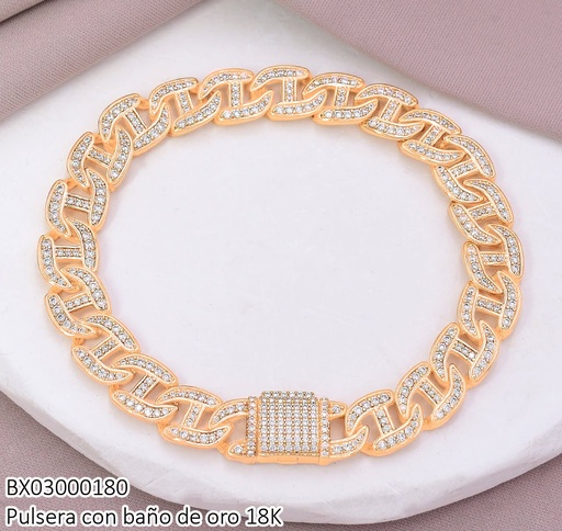 [BX03000180] PULSERA ESLAB. ZIRC. (X.JL) XUPING