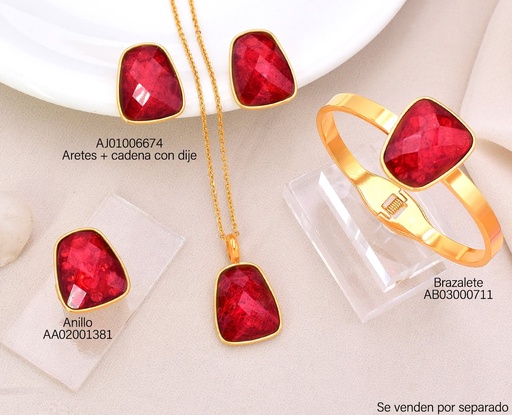[AA02001381] ANILLO RECT. IRREG. ROJO 9388AJVB-308