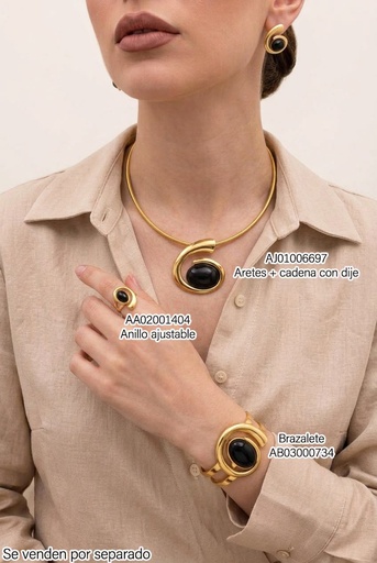 [AA02001404] ANILLO "G" OVALO CENTRO NEGRO 1182