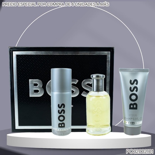 [PO02002101] ESTUCHE PERFUME HUGO BOSS BOTTLED EDT 100ML/100ML/150ML