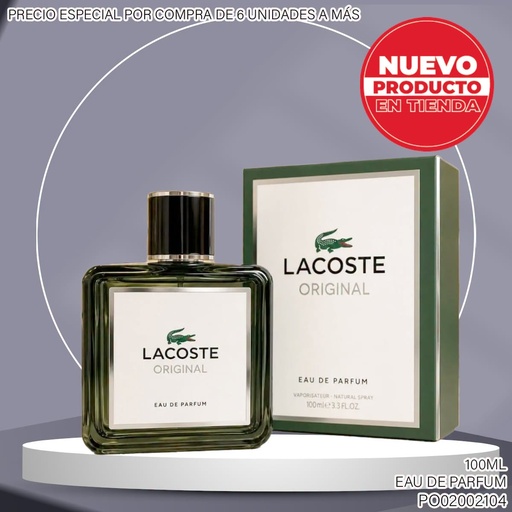[PO02002104] PERFUME LACOSTE ORIGINAL EDP 100ML