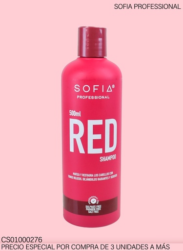 [CS01000276] SHAMPOO SOFIA PROF. RED 500ML S107J-1