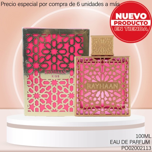 [PO02002113] PERFUME KISS RAYHAAN 100ML EDP NB-0001
