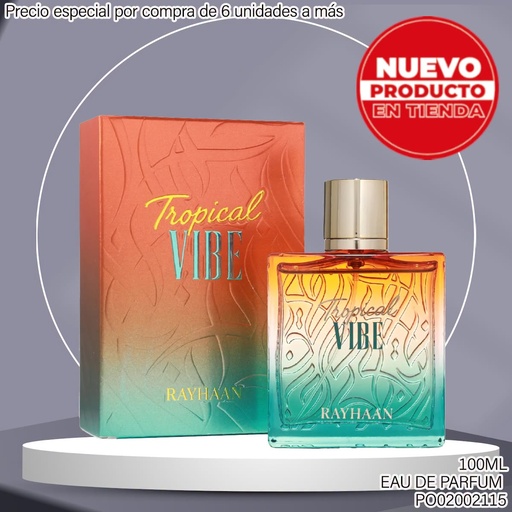[PO02002115] PERFUME TROPICAL VIBE RAYHAAN 100ML EDP NB-0001