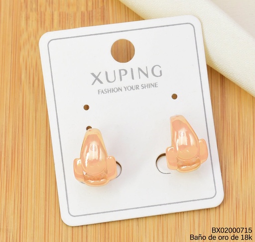 [BX02000715] ARETES EAR CUFF BAÑO DE ORO 18K XUPING LISA (X.JL)