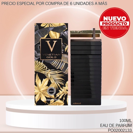 [PO02002133] PERFUME VENETIAN GOLD ARMAF EDP 100ML LIMITED EDITION