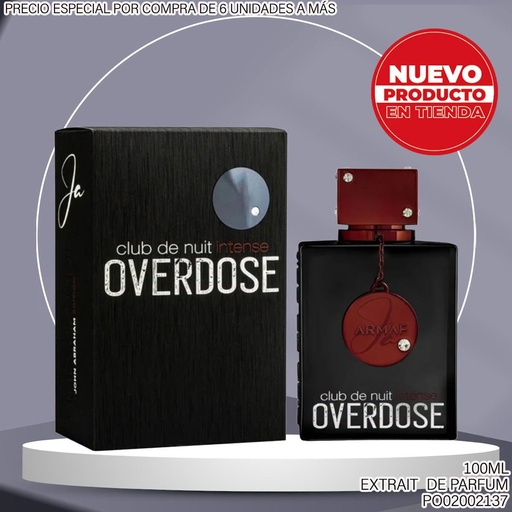 [PO02002137] PERFUME CLUB DE NUIT OVERDOSE ARMAF EDP 100ML