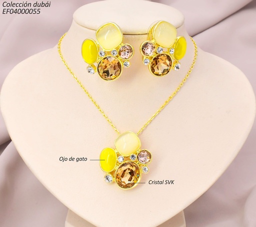 [EF04000055] SET DUBAI ZIRC.RD.CAFE/PIEDRAS CD.-OV COL. T117602A FD26613(DUB1)