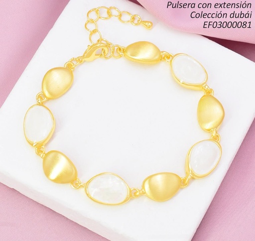 [EF03000081] PULSERA DUBAI OV.DOR/OV.BLANCO T116143H FD26498 (DUB1)