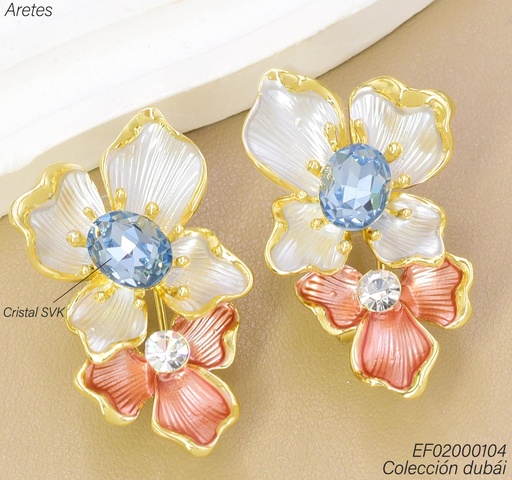 [EF02000104] ARETES DUBAI 2 FLORES VERTICAL PLAT-ROSE T706085E (DUB1)