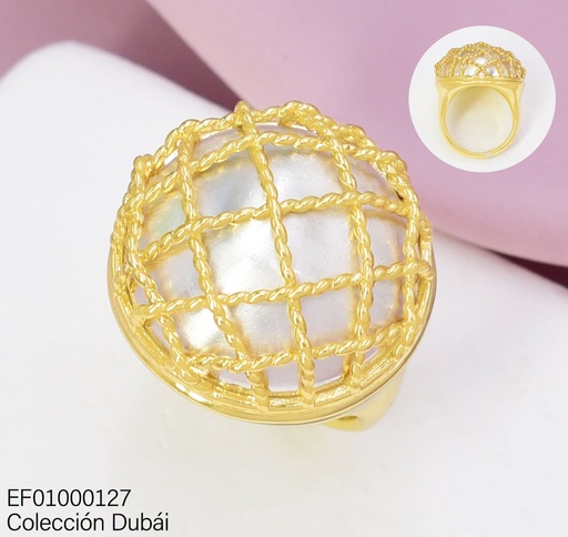 [EF01000127] ANILLO DUBAI CIRC. GRIS CUBIERTO FD25722 (DUB1)