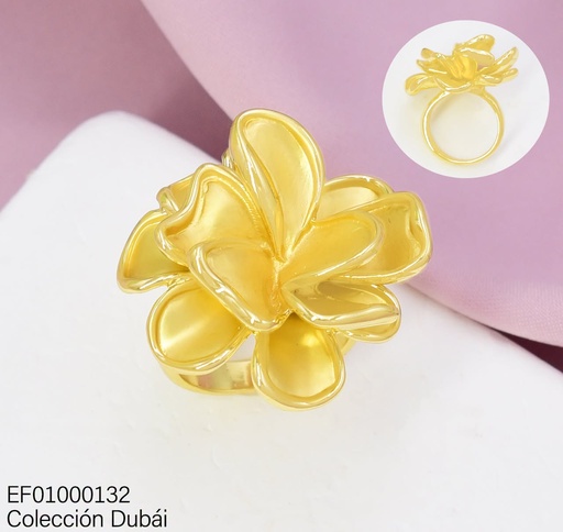 [EF01000132] ANILLO DUBAI FLOR FD26409 (DUB1)