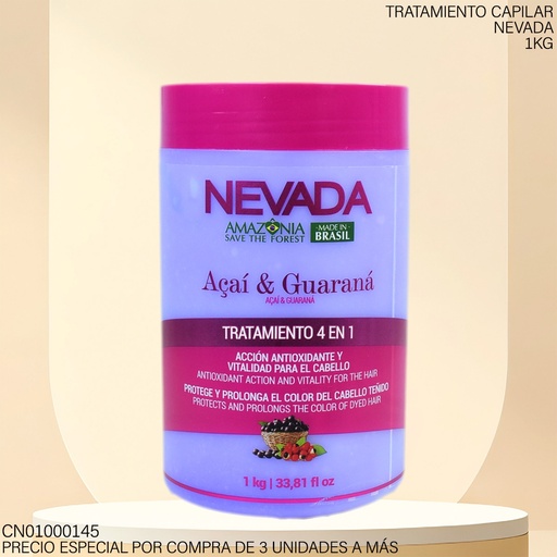 [CN01000145] TRATAMIENTO 4EN1 ACAI & GUARANA 1KG 3351