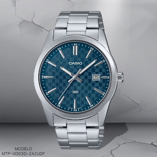 [MTP-VD03D-2A2UDF] RELOJ CASIO ANALOGO MTP-VD03D-2A2UDF METAL PLAT.