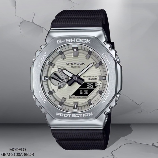 [GBM-2100A-8BDR] RELOJ CASIO G-SHOCK ANALOGO/DIG. GBM-2100A-8BDR RESINA NEGRA