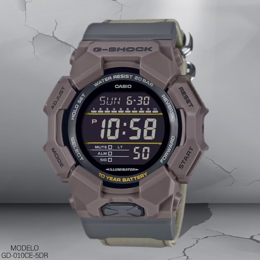[GD-010CE-5DR] RELOJ CASIO G-SHOCK DIGITAL CAB. GD-010CE-5DR VERDE