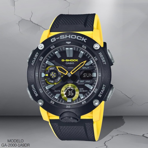 [GA-2000-1A9DR] RELOJ CASIO G-SHOCK ANALOGO CAB.GA-2000-1A9DR RESINA N/A