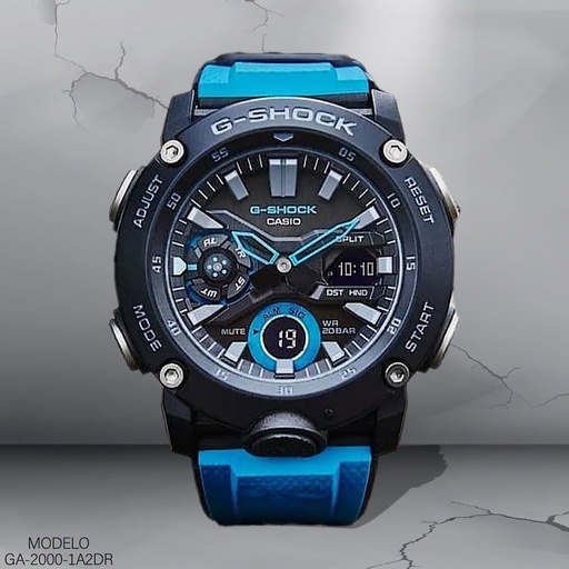 [GA-2000-1A2DR] RELOJ CASIO G-SHOCK ANALOGO CAB.GA-2000-1A2DR RESINA C/N