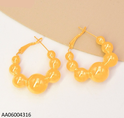 [AA06004316] ARETES "C" 7 PELOTAS TAMAÑOS VARIOS WH260502-W80
