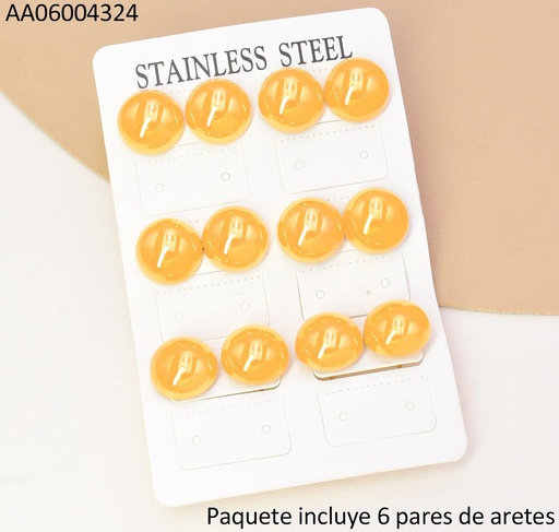 [AA06004324] PAQ.6 PARES ARETES MEDIA PELOTA 16MM