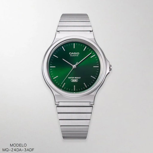[MQ-24DA-3ADF] RELOJ CASIO ANALOGO UNI.MQ-24DA-3ADF METAL PLAT.