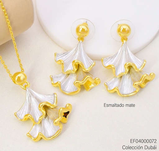 [EF04000072] SET DUBAI 2 CAMPANAS BLANCAS C/PLIEGOS T117648A/FD26284