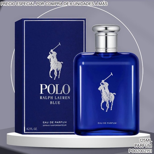 [PO02002151] PERFUME RALPH LAUREN POLO BLUE PARFUM 125ML