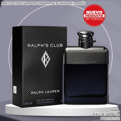 [PO02002152] PERFUME RALPH LAUREN RALPH´S CLUB HOMME EDP 100ML