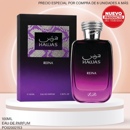 [PO02002153] PERFUME HAWAS REINA EDP 100ML
