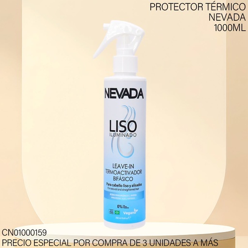 [CN01000159] SPRAY CAPILAR NEVADA LISO ILUMINADO 250ML LEAVE IN REF03