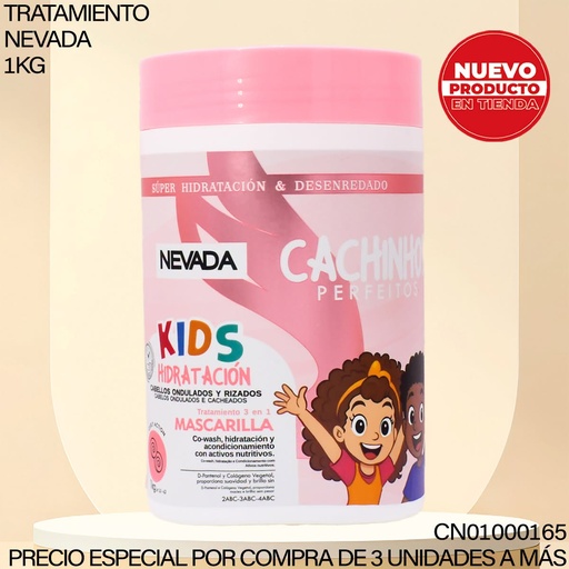 [CN01000165] MASCARILLA NEVADA KIDS CACHINHOS PERFEITOS 1KG