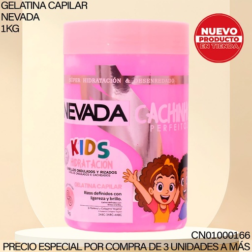 [CN01000166] GELATINA NEVADA KIDS CACHINHOS PERFEITOS 1KG