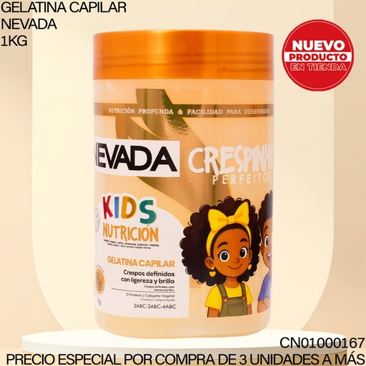 [CN01000167] GELATINA NEVADA KIDS CRESPINHOS PERFEITOS 1KG