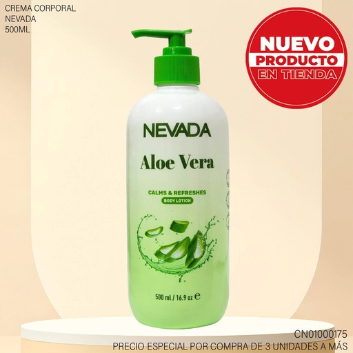 [CN01000175] CREMA CORPORAL NEVADA ALOE VERA 500ML NV02985