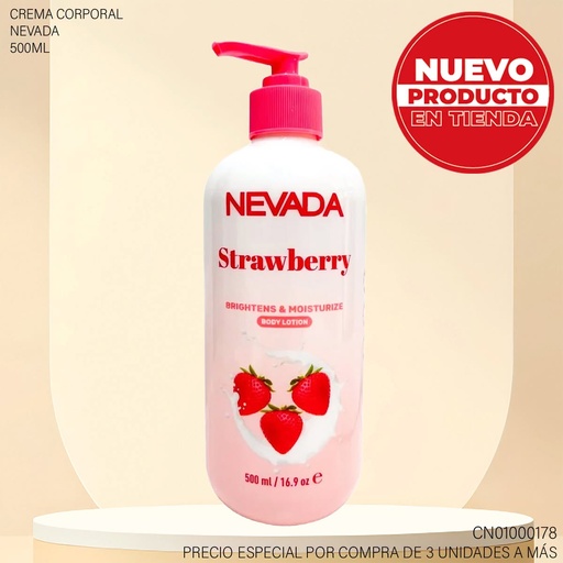 [CN01000178] CREMA CORPORAL NEVADA FRESA 500ML NV02986