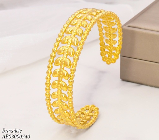 [AB03000740] BRAZALETE LINEAS HOJA PELOTA BA2443-20 (INV526)