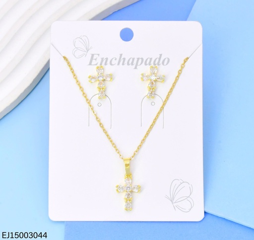[EJ15003044] SET CRUZ ZIRC. SE1583-144 (INV526)