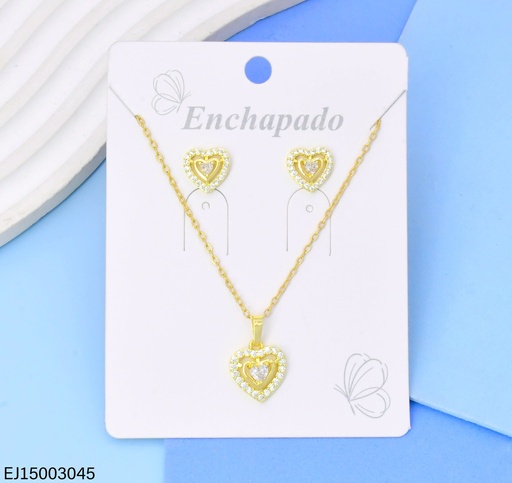 [EJ15003045] SET CORAZON ZIRC. SE1584-144 (INV526)