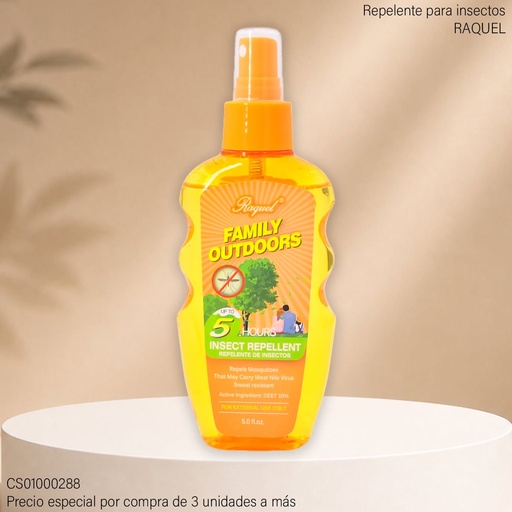 [CS01000288] REPELENTE EN SPRAY RAQUEL "FAMILY OUTDOORS" 5 HRS 5.0 FL.OZ. 60172