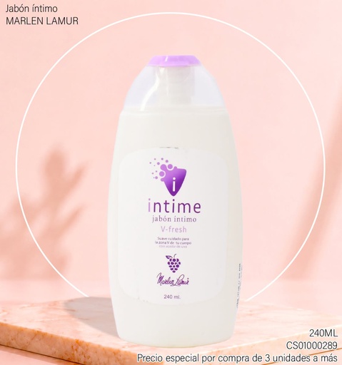 [CS01000289] JABON INTIMO MARLEN LAMUR V-FRESH UVA 240ML 10100U